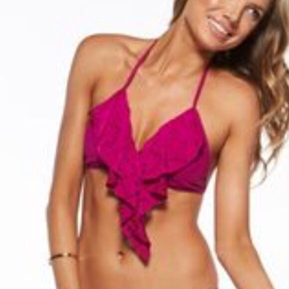 L Space‎ Chloe Laser Cut Bikini Top - Picture 1 of 5